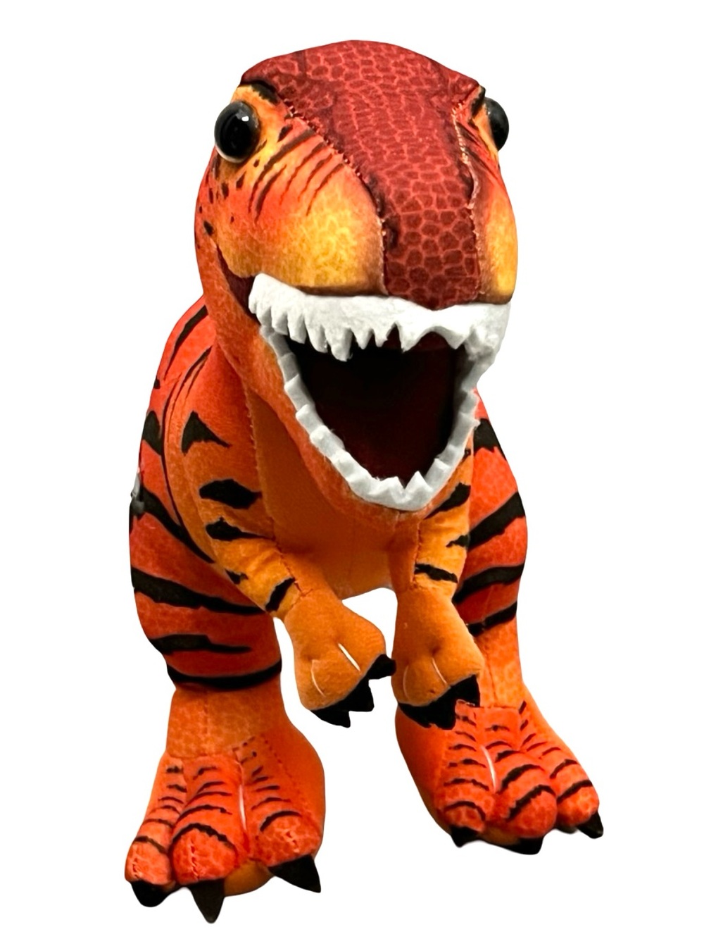 Jurassic 🦖World T-Rex Dinosaur Plush Orange Black Stuffed Animal Mattel